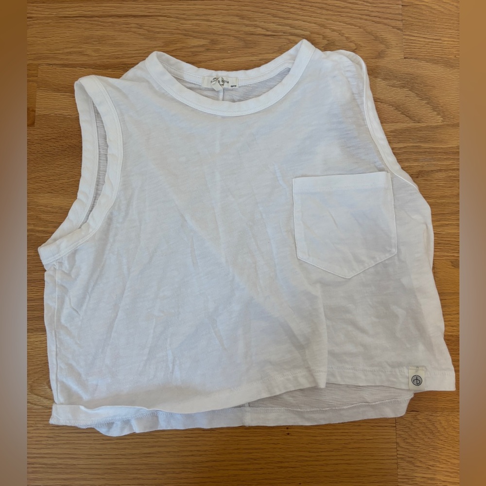 Rag & bone cropped sleeveless tee